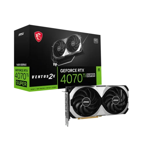 MSI GeForce RTX 4070 Ti SUPER 16GB VENTUS 2X OC Graphics Card