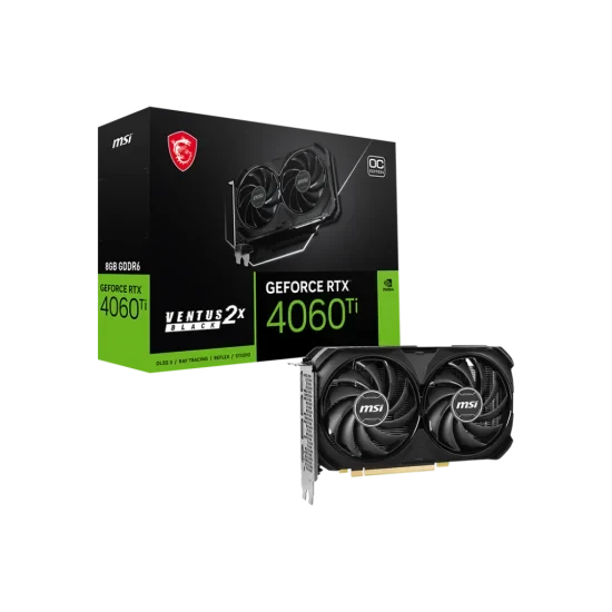 MSI GeForce RTX 4060 Ti Ventus 2X BLACK 8GB OC