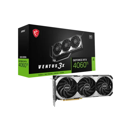 MSI GeForce RTX 4060 Ti VENTUS 3X E 8G OC GDDR6