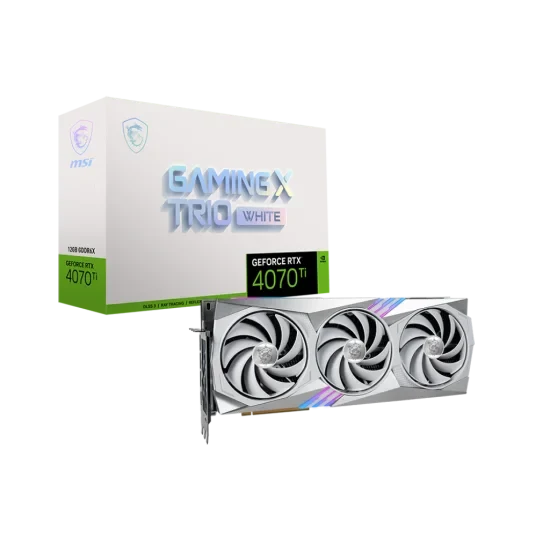MSI GeForce RTX 4070 Ti GAMING X TRIO WHITE 12GB GDDR6X