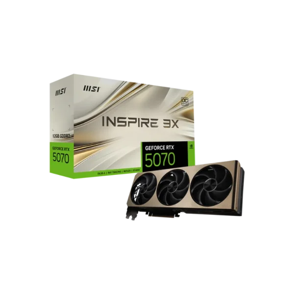 MSI GeForce RTX 5070 12G INSPIRE 3X OC NVIDIA Graphics Card