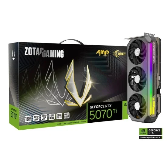 ZOTAC GAMING GeForce RTX 5070 Ti AMP 16GB GDDR7 Extreme INFINITY