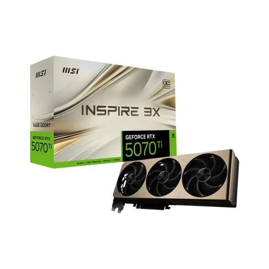MSI GeForce RTX 5070 Ti 16G INSPIRE 3X OC PLUS Graphics Card