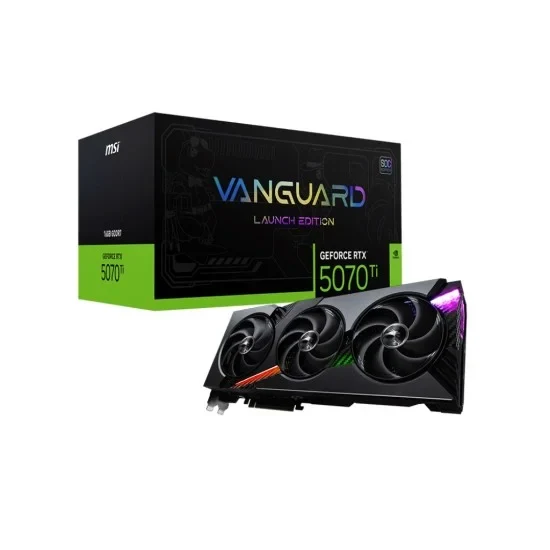 MSI GeForce RTX 5070 Ti 16G VANGUARD SOC Launch Edition GDDR7 Graphics Card